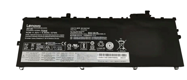 Genuine Lenovo 01AV430 01AV494 Battery ThinkPad X1 Carbon 5th 2017 6th Gen 2018