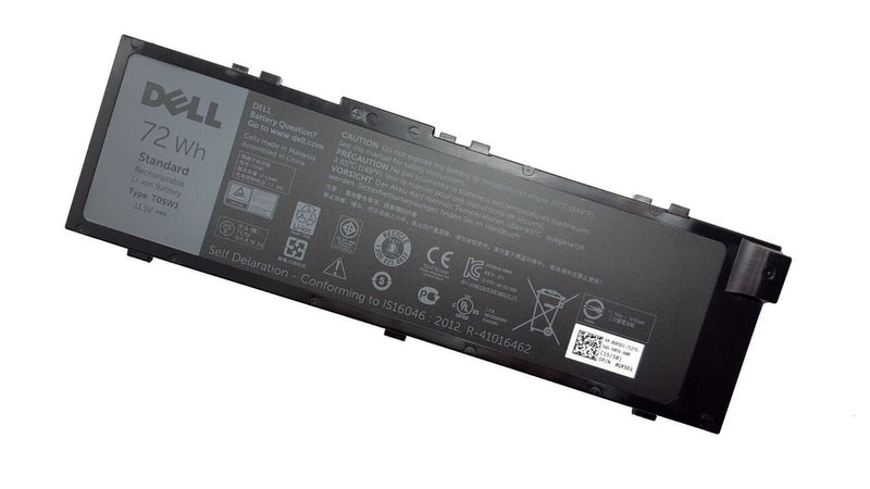 Genuine Dell T05W1 Precision 15 7510  17 7710)6-cell 72Wh Laptop Battery 0T05W1