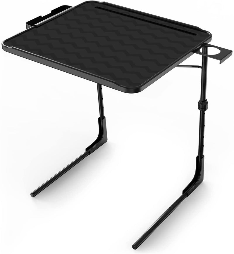 Table Mate XL PRO TV Tray Table - Folding Table with Cup Holder and Tablet Slot-