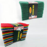 100 Scouring Pads Medium Duty Home Kitchen Scour Scrub Cleanning Pad Wholesale !