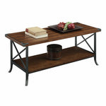 Brookline Coffee Table In Dark Walnut Wood Finish