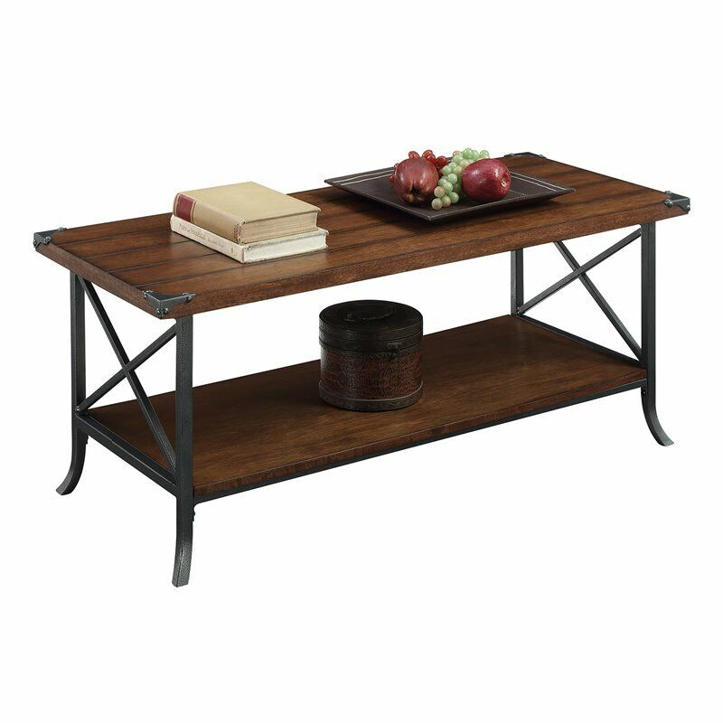 Brookline Coffee Table In Dark Walnut Wood Finish