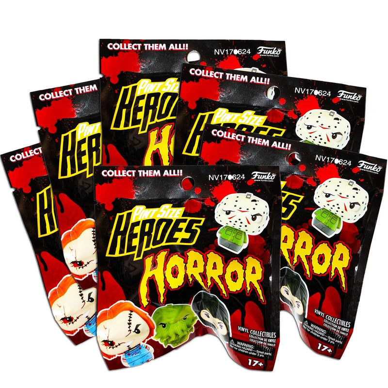 Funko Horror Pint Size Heroes Mystery Packs Bundle ~ 6 Pop Mystery Minis with