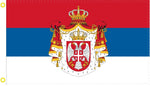 12X18 Serbia Crown Crest 1882-1918 Royal Flush Boat Flag Banner Grommets 100D