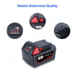 2Pk New M18 Lithium Xc 6.0 Ah Extended Capacity Battery 48-11-1860