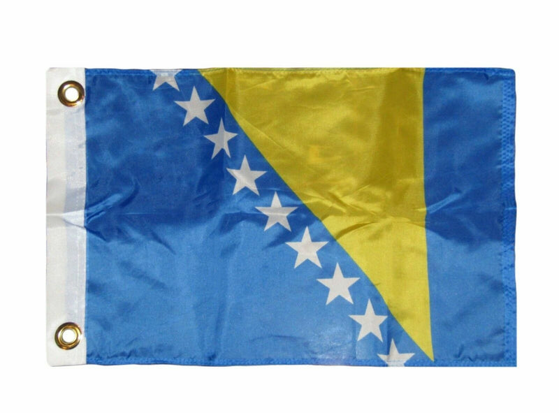 12X18 12"X18" Country Of Bosnia And Herzegovina Motorcycle Flag Grommets