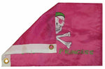 12X18 12"X18" Jolly Roger Pirate Princess Pink Motorcycle Flag Grommets 100D