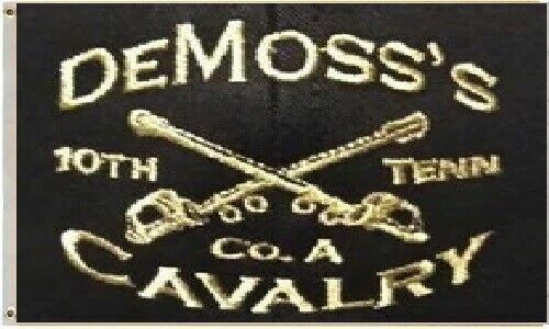 3X5 DEMOSS'S 10TH TENN CAVALRY 100D BLACK Flag Banner