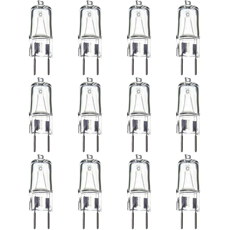12 Pack Sunlite 35 Watt, Single Ended T3.5, GY8 Bi-Pin Base, Clear