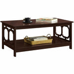 Omega Coffee Table In Espresso Wood Finish
