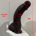 Realistic Silicone Dildo with Suction Cup Thick Dong for Women