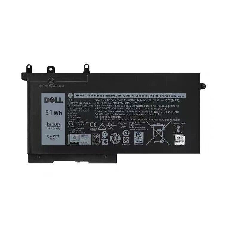 Genuine Dell 93FTF 51Wh 3-Cell Laptop Battery For Latitude 5280 5480 5290 5580