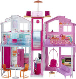Barbie 3 Story House With Pop Up Umbrella