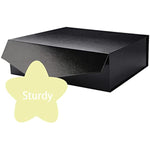 Black Collapsible Gift Box With Magnetic Closure Lid