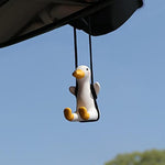 Cute Swinging Duck Car Mirror Hanging Accessories for Car Interior