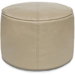 Unstuffed Faux Leather Pouf Cover