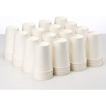 12 Oz White Disposable Paper Cups 300 Pack