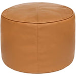 Unstuffed Faux Leather Pouf Cover