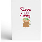 3D Star Wars Yoda Cupid Valentines Card