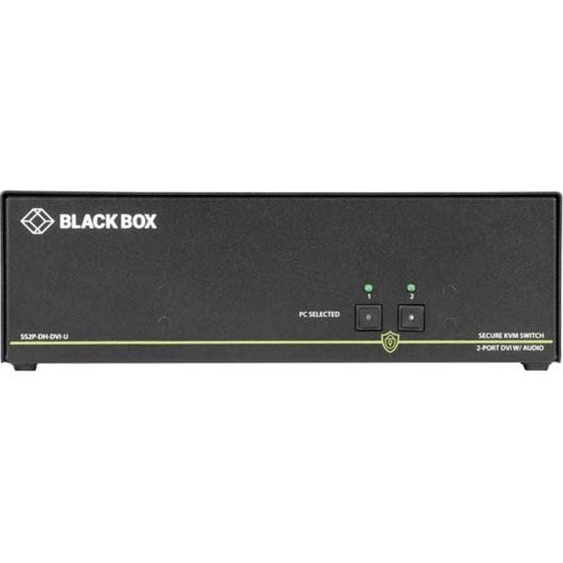 Black Box NIAP 3.0 Secure 2-Port Dual-Head DVI-I KVM Switch - 2 Computer(s) - 1 Local User(s) - 384