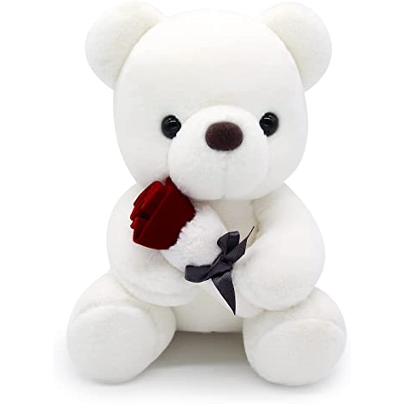 Valentines Day Teddy Bears Stuffed Animals With Rose Gift For Her