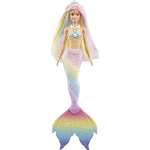 Dreamtopia Rainbow Magic Mermaid Doll With Rainbow Hair And Water Activated Color Change Feature