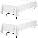 Table Clothes For 6 Foot Rectangle Tables Washable Fabric Stain And Wrinkle Resistant