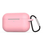 Silicone Cases Compatible With Airpods Pro Case Soft Silicone Protective Case With Keychain Pink