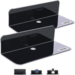 Floating Hanging Shelves with Cable Clips for Bedroom & Gaming Room - Set Of 2