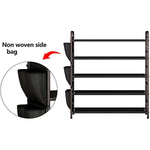 Metal Shoe Shelf Organizer With Side 8 Shoes Pockets