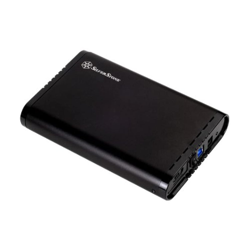 Silverstone Tool Less Design Aluminum 3 5 Inch Hard Drive Enclosure With 5 Gbits Usb 3 0 Super Speed Transfer Rate Ts07B Black