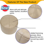 Unstuffed Faux Leather Pouf Cover
