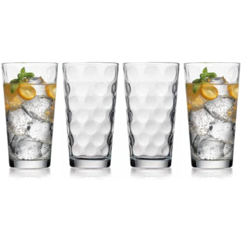 Drinking Glasses Set Of 4 Highball Glass Cups Bar Glasses