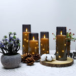 Flameless LED Candles with Timer 5 Pc Flickering Flameless for Thanksgiving Dinner