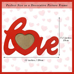 Wood Love Heart Photo Frame For Valentine Day