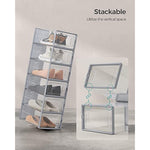 Shoe Boxes Stackable and Foldable for Sneakers