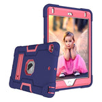 Case For Ipad Mini 5 2019 Ipad Mini 4 2015 7 9 Inch 3 In 1 Hybrid Soft Hard Heavy Duty Rugged Stand Cover Shockproof Anti Slip Anti Scratch Full Body Protective Case Blue Rosered