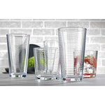Durable Drinking Glasses Includes 8 Cooler Glasses 17Oz And 8 Rocks Glasses 13Oz