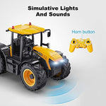 2 4G Hobby Remote Control Engineering Vehicle With High Simulation Lights And Sounds For Kids Adults