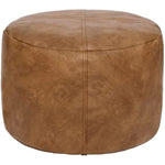 Unstuffed Faux Leather Pouf Cover