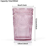 Glass Tumblers For Juice Beverages Cocktail Capacity 12 5Oz 370Ml Set Of 4