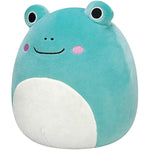 12 Inch Teal Frog With Mint Green Belly Plush