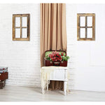 Wooden Rustic Mount White Window Frames Vintage Western Country Farmhouse Wall Art Decor