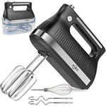 5 Speed Electric Hand Mixer With Whisk Storage Case Kitchen Handheld Beaters