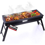 Portable Charcoal Grill And Smoker 23 Inch Black