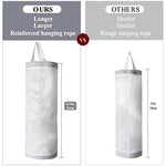 Mesh Grocery Bag Holder Hanging Storage Bag Dispenser