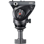 Manfrotto Mvk500Am Lightweight Fluid Video System With Twin Legs And Middle Spreader Black