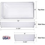 Wide Makeup Vanity Storage Bins