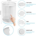 DIY Detachable Spinning Cosmetic Makeup Caddy Storage