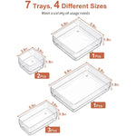 Drawer Organizer with Non-Slip Silicone Pads